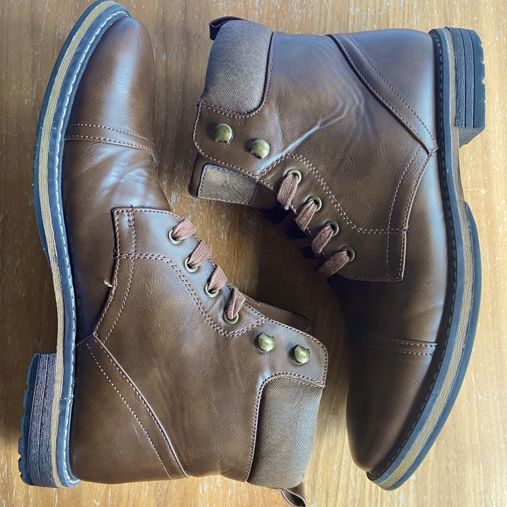 Brown Leather Men's Boots